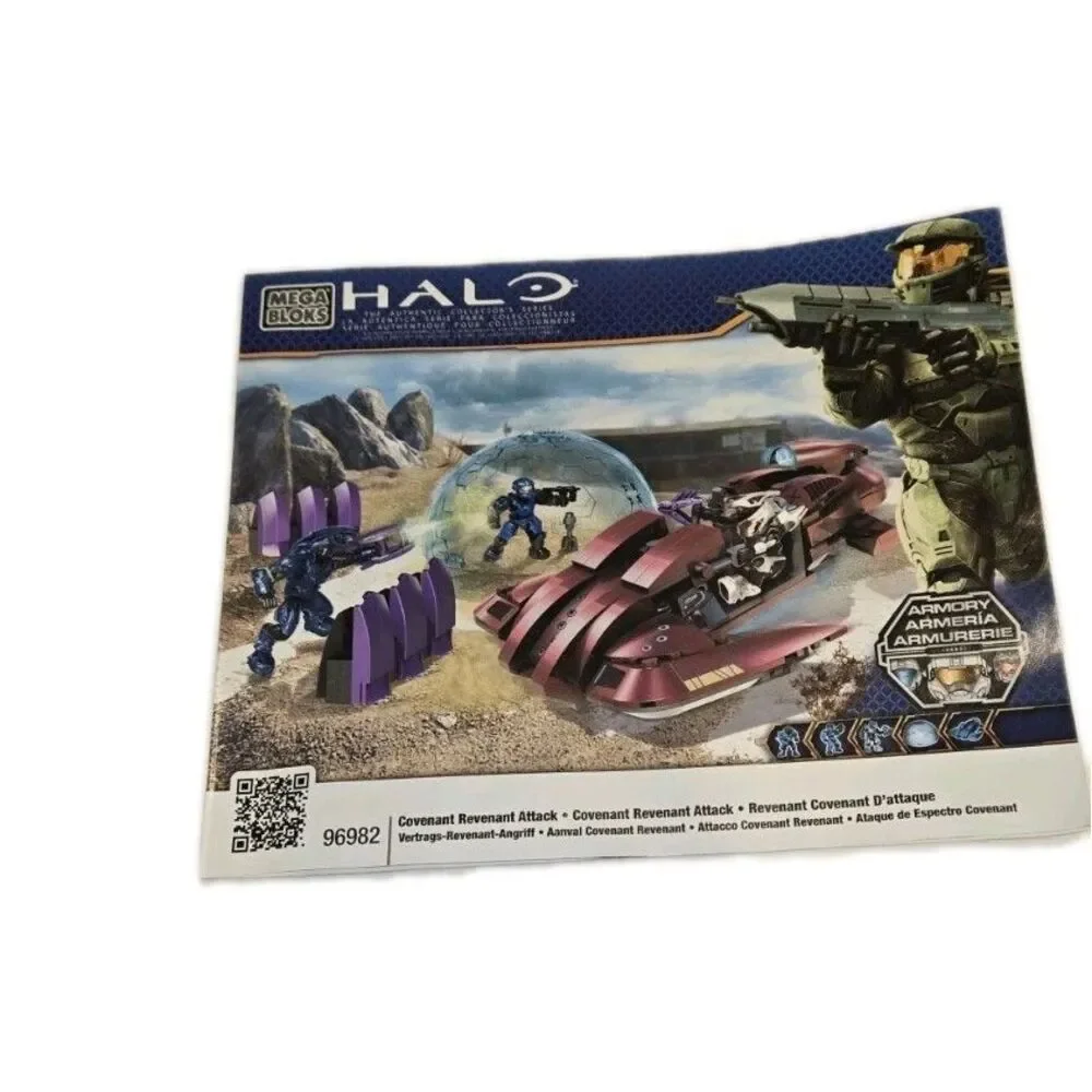 Halo Mega Bloks 96982 Covenant Revenant Attack Used Missing  Pieces Read Descrip